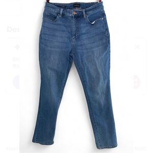 Talbots Women's 8P Petite Straight Leg Blue Denim Jeans